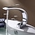 お買い得  クラシカル-真鍮の浴室の流しのミキサーの蛇口、銀色の単一のハンドルの1つの穴の洗面器の蛇口、温水と冷水のあるクロム仕上げの浴室の蛇口