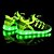 baratos Sapatos com luzes LED para Criança-Para Meninos LED / Conforto Couro Ecológico Tênis Little Kids (4-7 anos) / Big Kids (7 anos +) Cadarço / Luminoso Preto / Fúcsia / Verde Primavera / Outono / TR