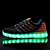 cheap Men&#039;s Sneakers-Men&#039;s Shoes Fabric Spring Summer Fall Winter Comfort Light Up Shoes Athletic Shoes Flat Heel Closed Toe Lace-up LED For Casual Black Gray