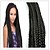 preiswerte Haare häkeln-Twist Braids Box Zöpfe Kanekalon Rabenschwarz Schwarz Haarverlängerungen 45cm Haar Borten