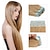 levne Lepící příčesky-Febay Lepící Rozšíření lidský vlas Volný Panenské vlasy Brazilské vlasy Platinový blond