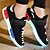 cheap Women&#039;s Athletic Shoes-Unisex Shoes Tulle Spring / Summer / Fall Comfort / Novelty / Light Up Shoes Athletic Shoes Flat Heel Round Toe Lace-up / LED White / Black