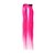 baratos Extensões de cabelo com gancho-Com Presilha Extensões de cabelo humano Liso Cabelo Humano Rosa