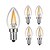 cheap Light Bulbs-KWB 5pcs 2 W LED Filament Bulbs 180 lm E14 2 LED Beads COB Dimmable Decorative Warm White 220-240 V / 5 pcs / RoHS