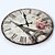 cheap Rustic Wall Clocks-Casual Office/Business Modern/Contemporary Plastic Metal Round Novelty Indoor Wall Clock