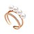 お買い得  指輪-女性用 指輪 ゴールデン ゴールド シルバー 真珠 人造真珠 ラインストーン 結婚式 パーティー ジュエリー / イミテーションダイヤモンド