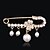 cheap Pins and Brooches-Men&#039;s Women&#039;s Couple&#039;s Brooches Stylish Brooch Jewelry Golden Silver For Wedding Party Dailywear Daily