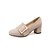 cheap Women&#039;s Slip-Ons &amp; Loafers-Women&#039;s Shoes Leatherette Winter Spring Summer Fall Heels Chunky Heel Round Toe Buckle for Casual Dress Party &amp; Evening Black Beige Gray