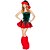 cheap Santa Suits &amp; Christmas Costumes-Christmas Baby Red and Green Velvet Classic Costume