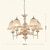 cheap Lantern Design-5-Light Mini Style Chandelier Metal Glass Painted Finishes Modern Contemporary Traditional / Classic 110-120V 220-240V