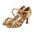 preiswerte Lateinamerikanische Schuhe-Women&#039;s Latin Shoes Faux Leather Buckle Heel Ribbon Tie Stiletto Heel Non Customizable Dance Shoes Red / Gold / Indoor