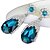 baratos Brincos-Mulheres Sapphire sintético Brincos Compridos - Cristal, Imitações de Diamante Caído Luxo Azul Real Para Casamento Festa Diário