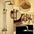 cheap Shower Faucets-Shower System Set - Rainfall Antique Antique Brass Wall Mounted Ceramic Valve Bath Shower Mixer Taps / Two Handles Two Holes