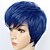 cheap Synthetic Trendy Wigs-Synthetic Wig Straight Straight Wig Blue Synthetic Hair Women&#039;s African American Wig