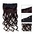 cheap Clip in Extensions-Febay Clip In Human Hair Extensions Wavy Synthetic Hair Light Blonde