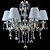 cheap Lantern Design-6-Light 70(27.5&quot;） Crystal Chandelier Glass Fabric Candle-style Electroplated Modern Contemporary 110-120V 220-240V