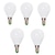 levne LED žárovky kulaté-5ks 7 W LED kulaté žárovky 800 lm E14 E26 / E27 G45 12 LED korálky SMD 2835 Ozdobné Teplá bílá Chladná bílá 220-240 V 110-130 V / 5 ks / RoHs / CE