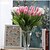 cheap Wedding Decorations-The Pu Simulation Flower Mini Tulip Zadeh Feel Tulip Simulation Decorative Artificial Flowers