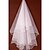 cheap Wedding Veils-One-tier Pencil Edge Wedding Veil Blusher Veils 53 Pearls Tulle