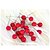 economico Addobbi di Natale-2cm 20pcs piccola simulazione di melograno bacche di frutta fiore artificiale di Natale rosso ciliegia stame festa di nozze Festival