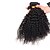 olcso Természetes színű copfok-3 csomag Hajszövés Perui haj Göndör göndör Göndör szövés Emberi hajhosszabbítás Emberi haj Az emberi haj sző 8-24 hüvelyk Magas minőség / 10A