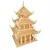 abordables Puzles 3D-Puzzles de Madera Edificio Famoso Arquitectura China Nivel profesional De madera 1 pcs Niños Chico Chica Juguet Regalo