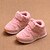 baratos Sapatos de Bebês-Infantil Para Meninas Bebê sapatos Camurça Outono Inverno Conforto Tênis Para Casual Bege Cinzento Rosa claro