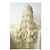 billiga Syntetiska peruker-Syntetiska snörning framifrån Lockigt Lockigt Spetsfront Peruk Blond Blond Syntetiskt hår Dam Naturlig hårlinje Blond