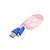 voordelige Mobiele telefoon kabels &amp; Oplader-Micro USB 2.0 / USB 2.0 Kabel &lt;1m / 3ft Plat / Lichtgevend PVC USB kabeladapter Voor