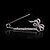 cheap Pins and Brooches-Men&#039;s Women&#039;s Couple&#039;s Brooches Brooch Jewelry Golden Silver For Wedding Party Daily