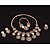 cheap Jewelry Sets-Women&#039;s Jewelry Set Ladies Punk Earrings Jewelry Gold For Wedding Party Daily / Rings