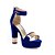 billige Sandaler til kvinner-Dame Sandaler Store størrelser Block Heel Sandals Metalltå Tykk hæl Titte Tå Fest / aften PU Vår Sommer Svart Rød Blå
