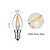 cheap Light Bulbs-KWB 5pcs 2 W LED Filament Bulbs 180 lm E14 2 LED Beads COB Dimmable Decorative Warm White 220-240 V / 5 pcs / RoHS