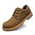 baratos Sapatos Oxford para Homem-Homens Sapatos de couro Pele Primavera / Outono Oxfords Antiderrapante Camel / Amarelo / Cadarço / Sapatos Confortáveis