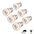cheap Lamp Bases &amp; Connectors-YouOKLight® 6PCS E27 to GU10 Light Lamp Bulb Adapter Converter - Silver + White