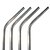cheap Drinkware-Stainless Steel Drinking Straws 4pcs with Cleaning Brush