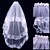 cheap Wedding Veils-Two-tier Lace Applique Edge Wedding Veil Elbow Veils 53 Embroidery 31.5 in (80cm) Tulle