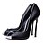 abordables Escarpins femme-Femme Chaussures à Talons Similicuir Printemps Eté Automne Décontracté Soirée &amp; Evénement Talon Aiguille Blanc Noir 12 cm &amp; plus