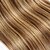 baratos Extensões de cabelo com gancho-Com Presilha Extensões de cabelo humano Liso Cabelo Humano Extensões de Cabelo Natural Marrom Médio / louro da morango