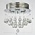 זול אורות תקרה-QINGMING® תאורה להתקנה תאורה כלפי מטה כרום מתכת קריסטל 110-120V / 220-240V / GU10