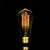 preiswerte Strahlende Glühlampen-1pc 25 W E26 / E26 / E27 / E27 ST58 Warmes Weiß 2300 k Glühbirne Vintage Edison Glühbirne 220 V / 85-265 V