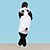 billiga Kigurumi-Barn Kigurumi-pyjamas Panda Onesie-pyjamas Polär Ull Svart / Vit Cosplay För Pyjamas med djur Tecknad serie Festival / högtid Kostymer / Trikå / Onesie / Trikå / Onesie