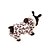 billiga Hundkläder-Hund Huvtröjor Jumpsuits Valpkläder Leopard Håller värmen Sport Vinter Hundkläder Valpkläder Hundkläder Andningsfunktion Leopard Kostym för Girl and Boy Dog Flanelltyg S M L XL XXL