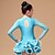 cheap Kids&#039; Dancewear-Latin Dance Dress Ruffles Performance Long Sleeve High Chinlon Tulle