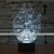 abordables Décors et éclairages nocturnes-Veilleuse 3D Décorative LED 1 pièce