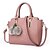 cheap Handbag &amp; Totes-Women&#039;s Cowhide Shoulder Messenger Bag Solid Colored Dark Pink / Red / Gold