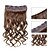 cheap Clip in Extensions-5 Clips Wavy Dark Brown (#2) Synthetic Hair Clip In Hair Extensions For Ladies more colors available