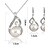 cheap Jewelry Sets-Women&#039;s Jewelry Set Earrings Jewelry White For Party Anniversary Engagement