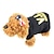 halpa Koiran vaatteet-Kissa Koira T-paita Koiran vaatteet Musta Oranssi Keltainen Asu Puuvilla Kirjain ja numero Rento / arki Muoti XS S M L