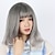 cheap Carnival Wigs-Lolita Cosplay Wigs Women&#039;s 16 inch Heat Resistant Fiber Gray Anime Wig